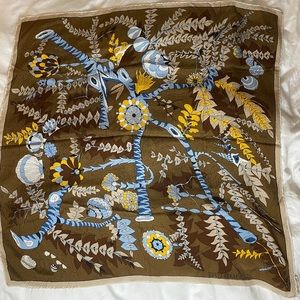 Vintage Louis Feraud Paris 100% Silk Scarf
